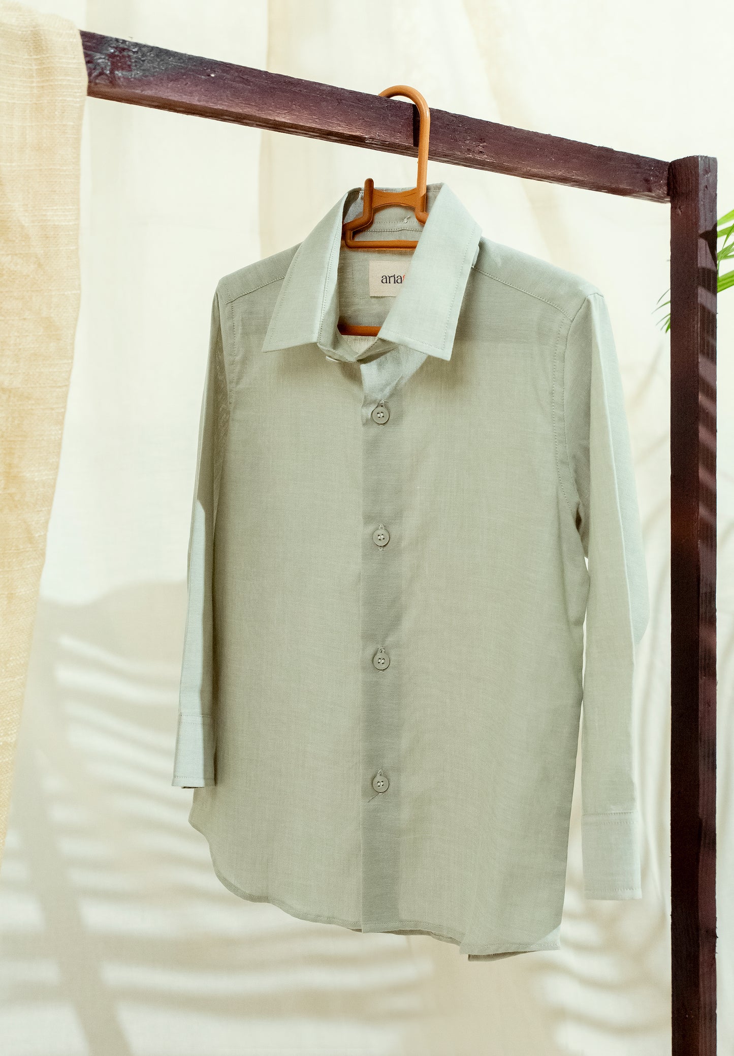 Olive Button Down Shirt